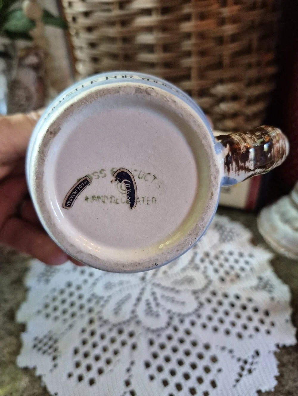 Vintage 1950s Hand-painted 